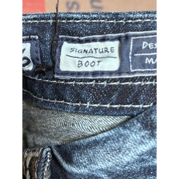 Miss Me Signature Boot Jeans Womens Size 26 Embellished Blue Denim - Picture 6 of 12